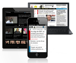 Mediapart sur web, mobile et tablette